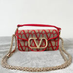 Valentino Small Loco Toile Iconographe Shoulder Bag